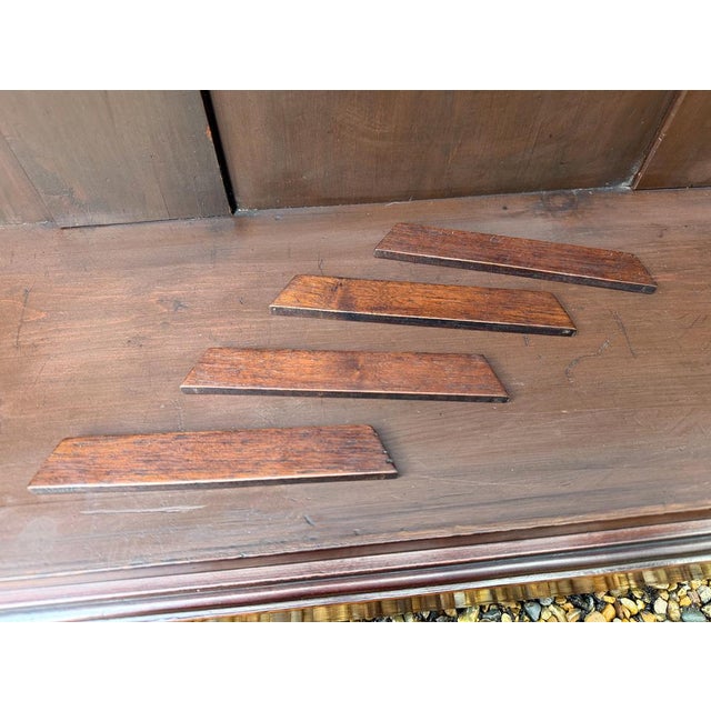 Antique Victorian Mahogany Open Bookcase, 1800s For Sale - Image 9 of 12