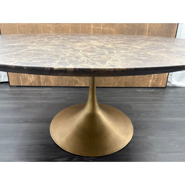 Rh Aero Stone Round Dining Table – 60" For Sale - Image 14 of 18