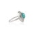 Metal Early 18th Century 1.51ct Cabochon Turquoise & Diamond 14k Gold Ring Size 4 For Sale - Image 7 of 16