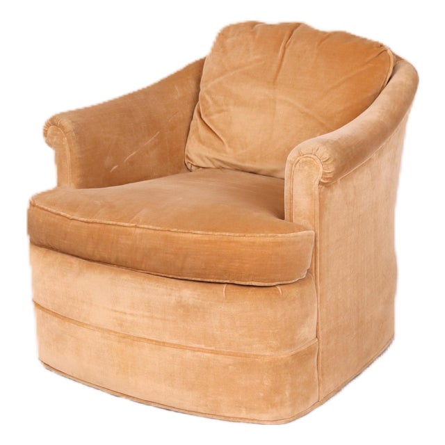 Vintage Floating Swivel Armchair For Sale