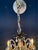 Brass Vintage Chandelier- Vintage Spanish Brass Chandelier With 8 Lights & Faceted Crystal For Sale - Image 8 of 8