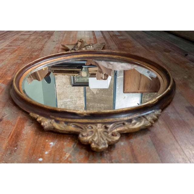 19th or 20th Century Italian Giltwood Mirror With Eagle Finial in Adams Style For Sale - Image 11 of 18