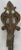 This is an exquisite pair of antique French bronze curtain tie back hooks with faces. This pair features figural hook...