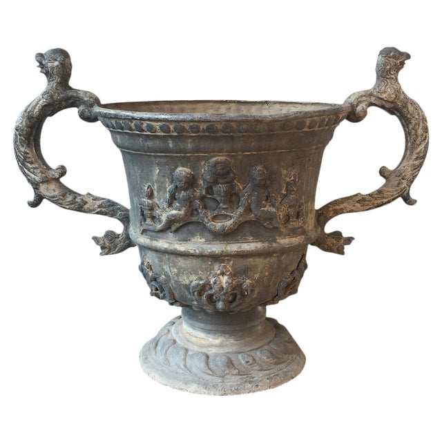 Antique English Lead Urn Chairish