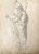 Late 19th Century Antique 19th C. Drawing of an Angel Dated 1885 For Sale - Image 5 of 5