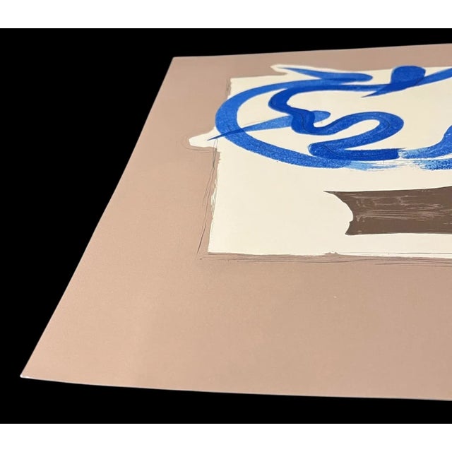 Lithographic poster created by French artist Georges Braque (1882–1963) for the Galerie Maeght. Printed in 1959 by Mourlot...