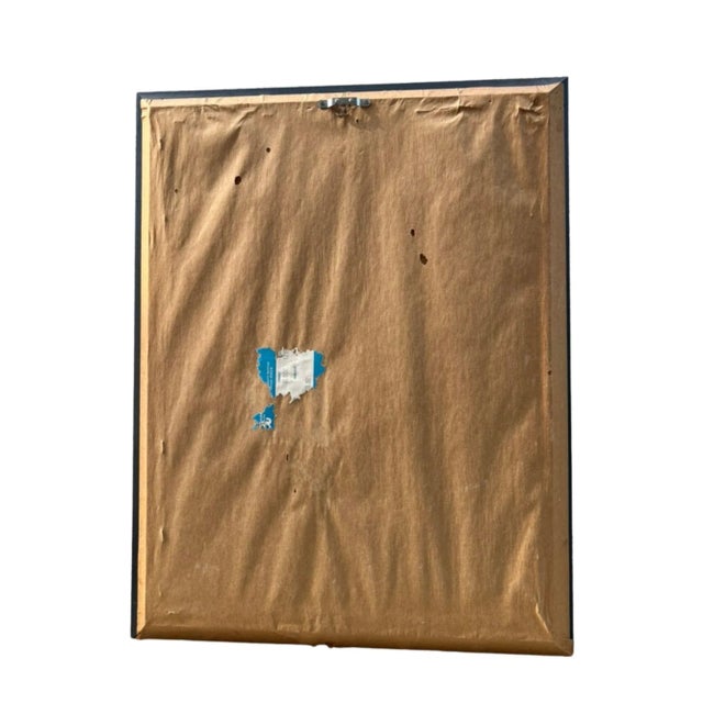 Vintage Framed Watercolor Street Scene With Parasol, Signed For Sale - Image 9 of 9