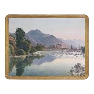 Early 20th Century Francisco Nuñez Losada Landscape Oil Painting on Canvas