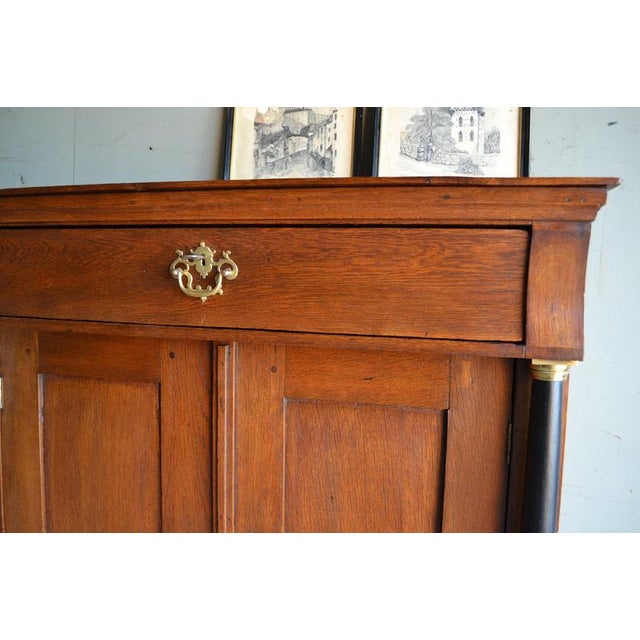 Early 19th Century Antique Empire Oak Diaper Cabinet For Sale - Image 5 of 11