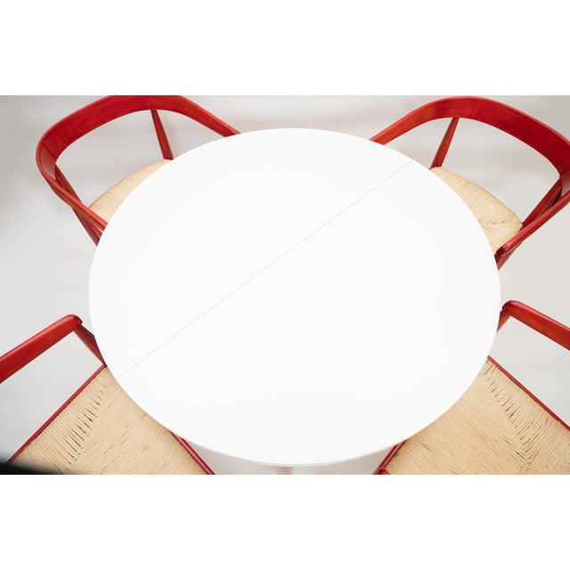 Mid-Century Modern Scandinavian Dining Table with Chairs, 1960s, Set of 5 For Sale - Image 3 of 18