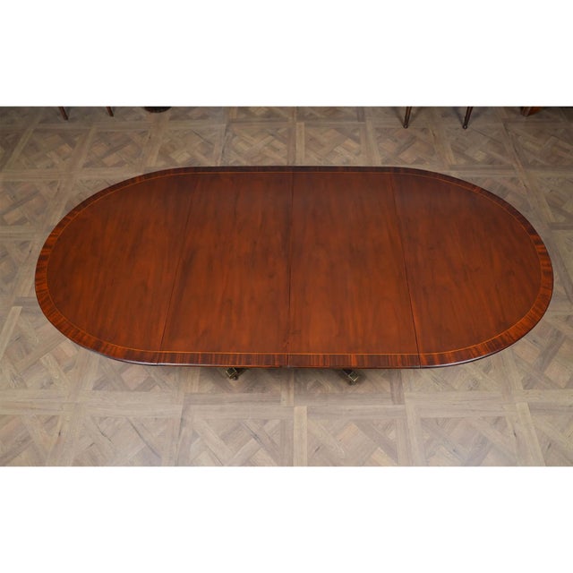 Brown Vintage Baker Two Board Dining Table For Sale - Image 8 of 15