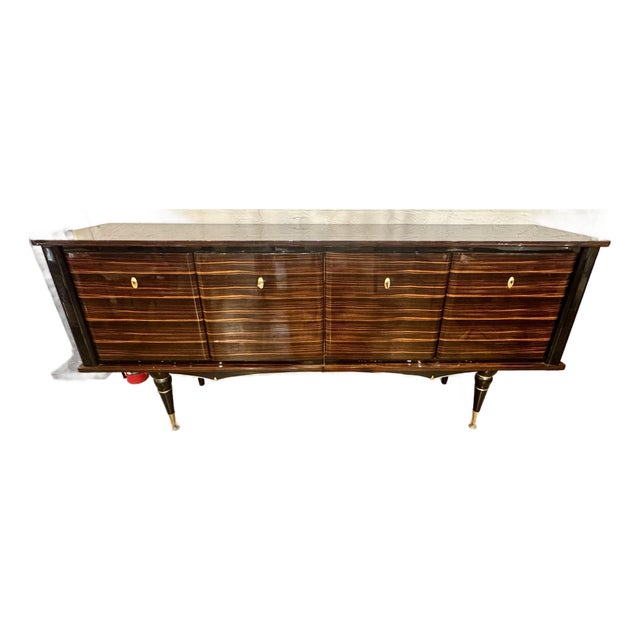 French Art Deco Macassar Wood Sideboard For Sale