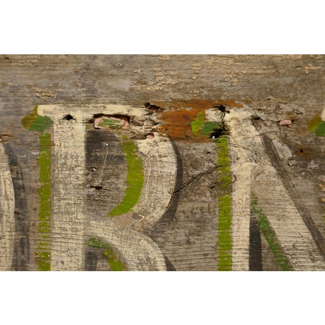 Large Painted Wooden Advertising Sign, Hornimans Pure Tea, 1950 For Sale - Image 6 of 8