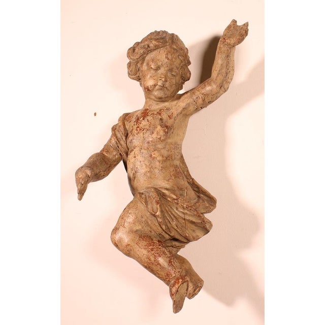 18th Century Carved Wooden Cherub For Sale - Image 12 of 12