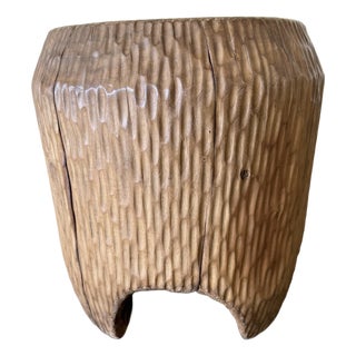 Reclaimed Walnut Side Table or Stump For Sale
