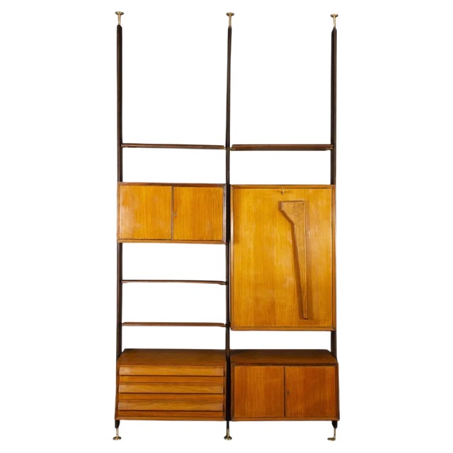 Mid-Century Italian Modular Bookcase, 1950 For Sale