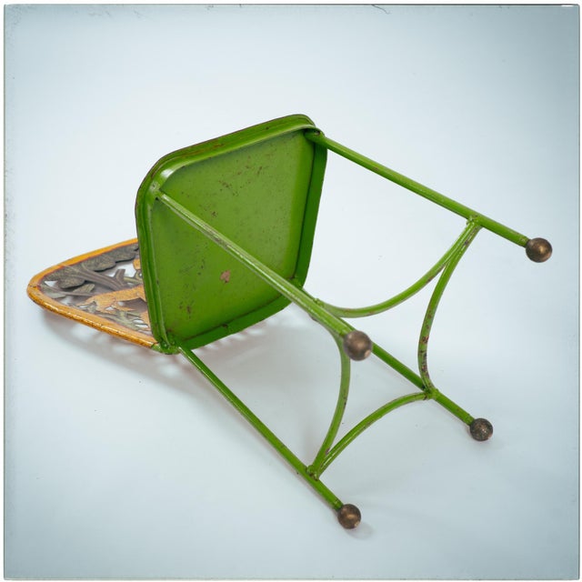 Hand-Painted Children's Garden Seating Set, India, 1980s, Set of 5 For Sale - Image 6 of 18