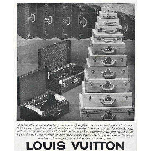 1930s Vintage 1931 Art Deco Vuitton Print for Travel Needs For Sale - Image 5 of 5