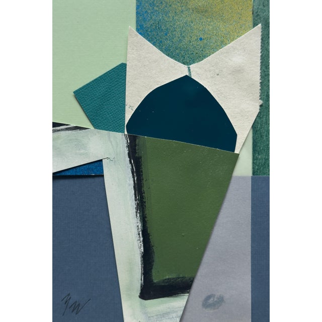 2020s "Petal 8" Original Mixed-Media Collage on Paper by Zac Woodiel For Sale - Image 5 of 10