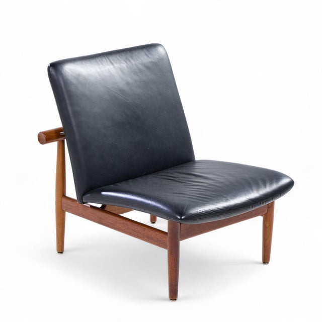 Finn Juhl for France and Sons Fd137 Mid Century Danish Teak Japan Lounge Chairs - Pair For Sale - Image 12 of 13