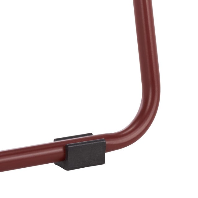 Early 21st Century Zunia 2 Tier Accent Table in Brick Red For Sale - Image 5 of 8