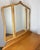 Vintage French Louis Style Oak Dressing Table with Mirror For Sale - Image 3 of 10