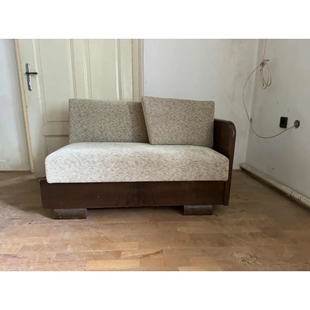 Small Art Deco Sofa, Austria, 1930s For Sale - Image 3 of 5