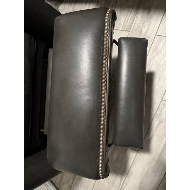 Mid 20th Century Bradington Young Leather Reclining 3-Way Lounger Armchair For Sale In Palm Springs - Image 6 of 11