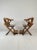 Brown Set of Asian Throne Chairs, 1960s For Sale - Image 8 of 11
