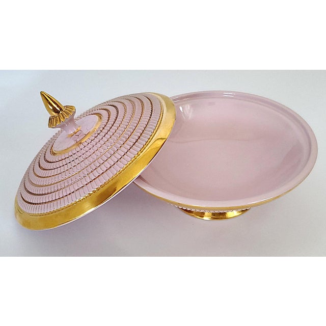 Aldo Londi 1960s Pink Bowl Candy Dish Aldo Londi Seta Style For Sale - Image 4 of 11