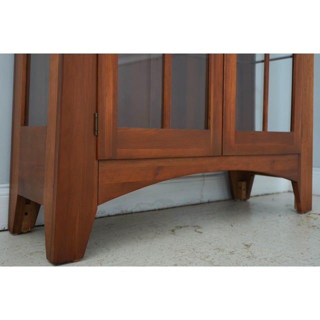 Ethan Allen American Impressions Cherry Display Cabinet For Sale - Image 12 of 15