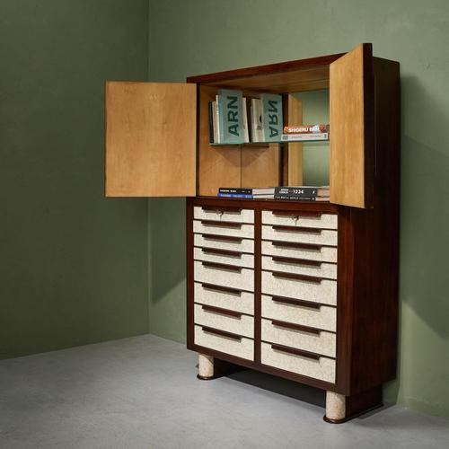 Large Eggshell Cabinet by Aldo Tura, Italy, 1940s For Sale - Image 5 of 13