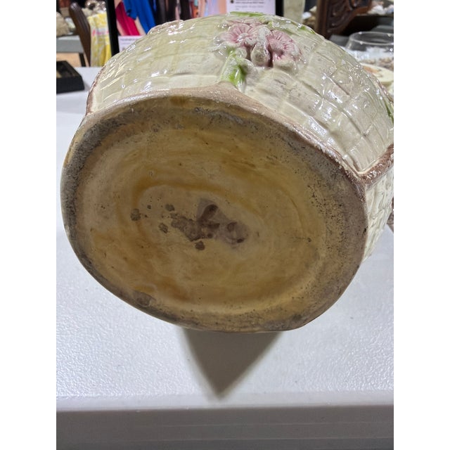 Antique Majolica Pitcher With Bird Motif For Sale - Image 11 of 11