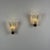 A rare and exceptionally sculptural pair of large-scale Murano glass wall sconces designed by Ercole Barovier for Barovier...