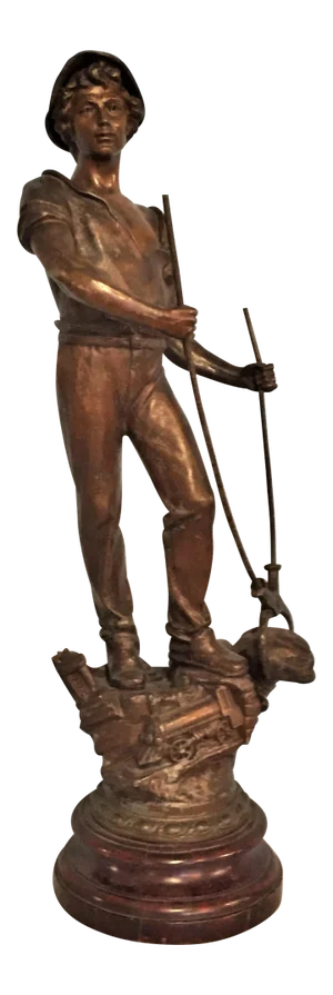 French Male Figure of a Railroad Worker