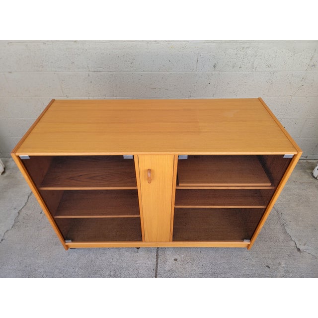 Mid-Century Modern Stereo Cabinet / Credenza Teak Danish Modern For Sale - Image 3 of 15