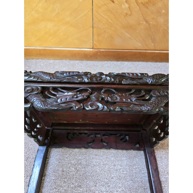 1930s Vintage Chinese Dragon Side Table For Sale - Image 13 of 14