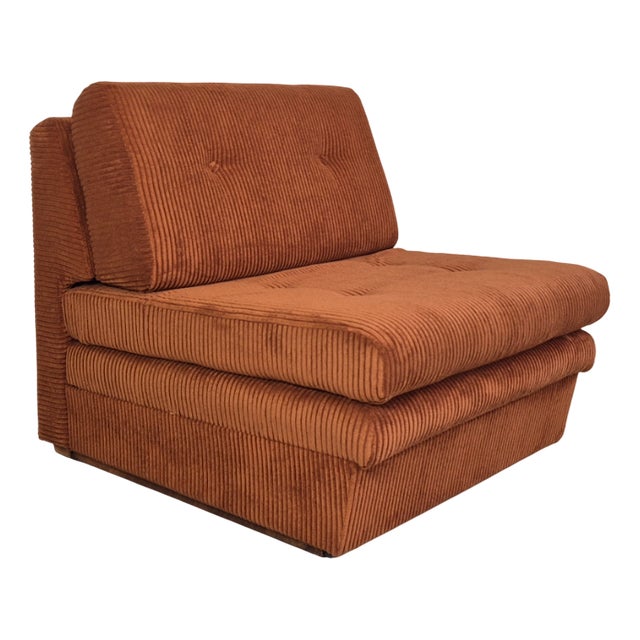 Space Age Fold Out Extendable Lounge Chair, 1970s For Sale