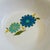 Ceramic Mid Century American Ironstone Blue Flower Small Bowls - Set of 4 For Sale - Image 7 of 8