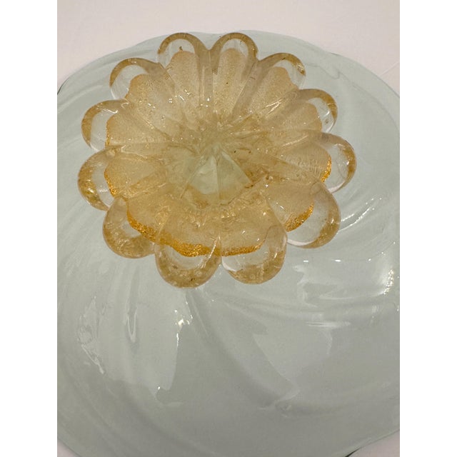A sculptural expression of Italian glass artistry, this vintage Murano-style millefiori bowl captures the timeless...