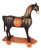 Antique Painted Wood Temple Horse For Sale