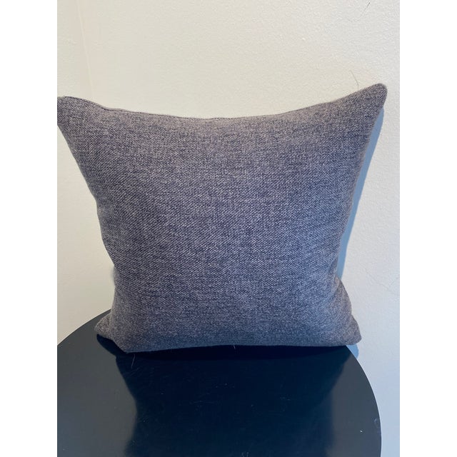 Modern Stylish Dark Gray Thow Pillow For Sale - Image 3 of 3