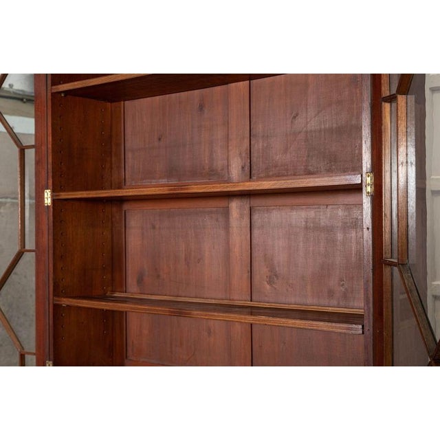 English Inlaid Mahogany Glazed Bookcase, 1870 For Sale - Image 18 of 18