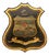 Antique English Hand-Painted Essex Armorial Shield, 19th Century For Sale