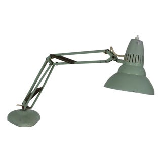 Mid-Century Spring-Balanced Adjustable Desk Lamp from Ledu, Sweden, 1950s For Sale