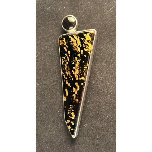 Sterling Silver Designer Jewelry. Signed Pendant Brooch "Godess Millennium" by Barbie Koncher For Sale - Image 11 of 12