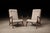 Sculptural Pair of Brazilian Modernist Armchairs in Hardwood & Boucle by John Graz, Brazil, 1950s For Sale - Image 13 of 17