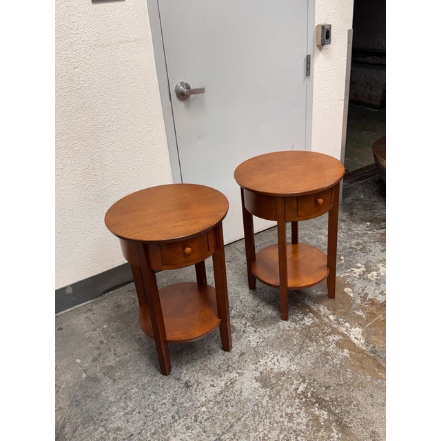 Contemporary Pottery Barn Julia Side Tables, Pair For Sale - Image 3 of 12