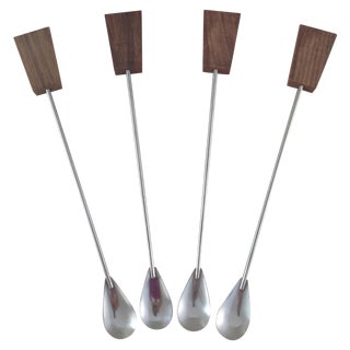 Mid-Century Cocktail Spoons - Set of 4 For Sale