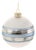 Striped Glass Ball Ornament (Set of 6) For Sale